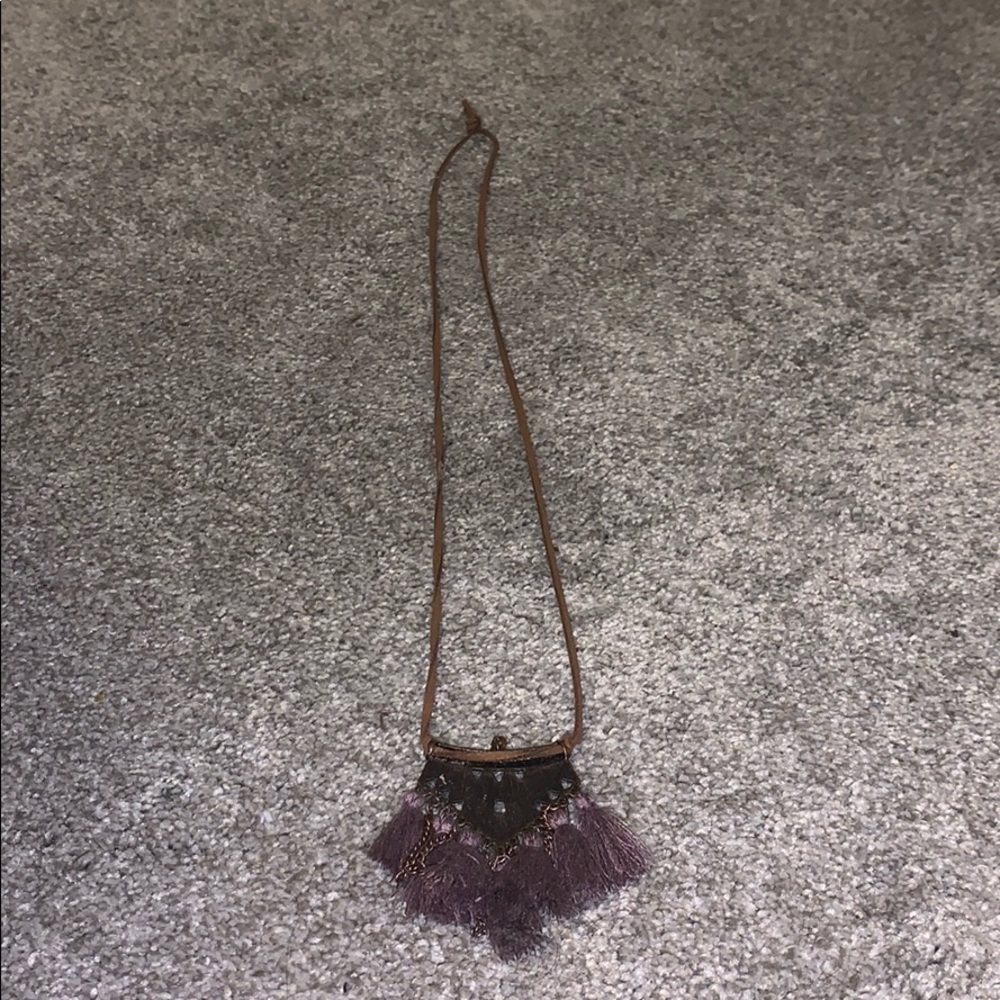 Free with purchase Long boho fringe necklace